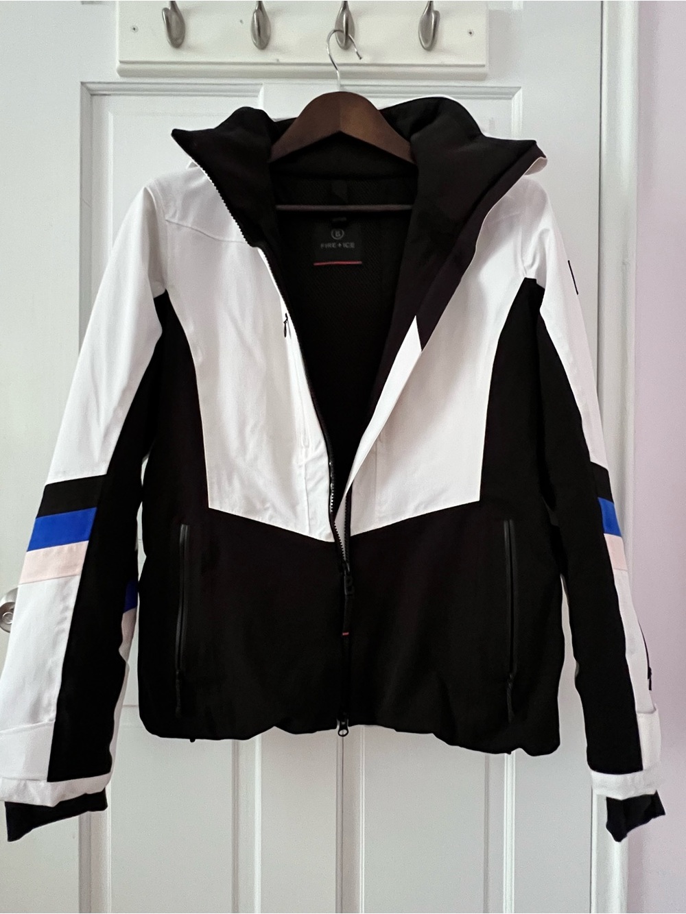 Bogner Black, White & Blue Ski Jacket